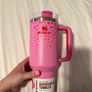 Stanley Pink Heart Quencher Tumbler
